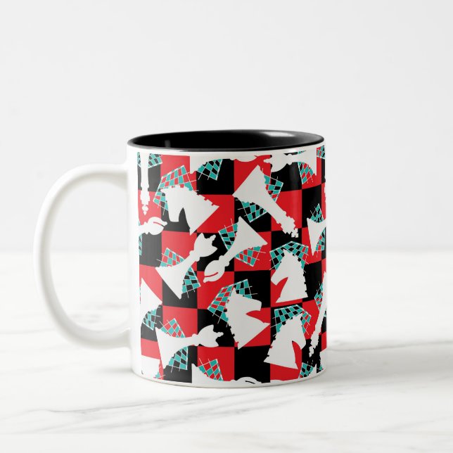First Move Chess Two-Tone Coffee Mug (Left)