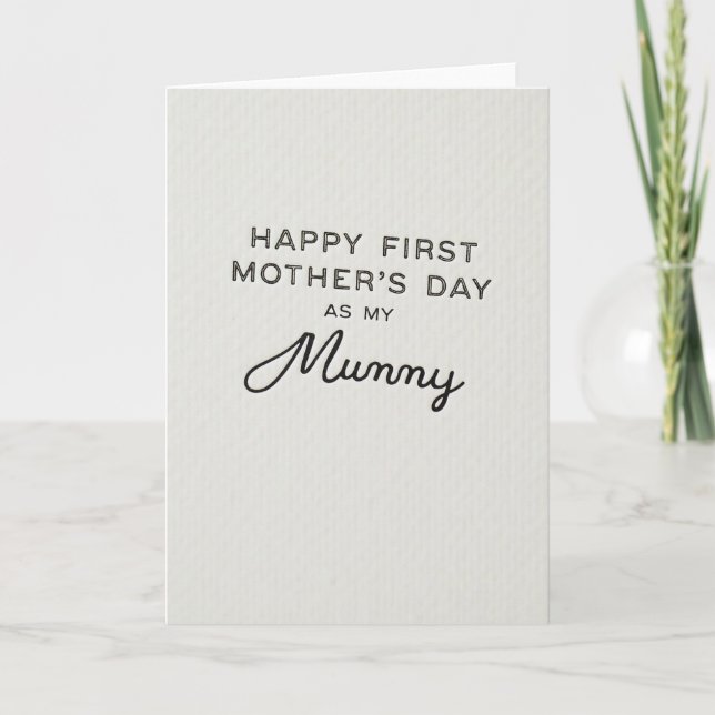 First Mummy Mothers Day Art Card (Front)