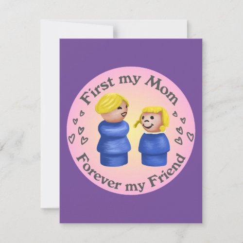 First My Little People Mom Note Card