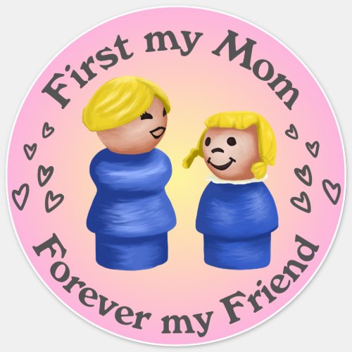 First My Little People Mom Sticker
