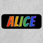 [ Thumbnail: First Name "Alice" ~ Fun Rainbow Coloring ]