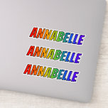 [ Thumbnail: First Name "Annabelle" W/ Fun Rainbow Coloring Sticker ]