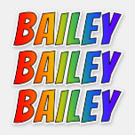 [ Thumbnail: First Name "Bailey" W/ Fun Rainbow Coloring Sticker ]