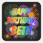 [ Thumbnail: First Name "Beth", Fun "Happy Birthday" Sticker ]