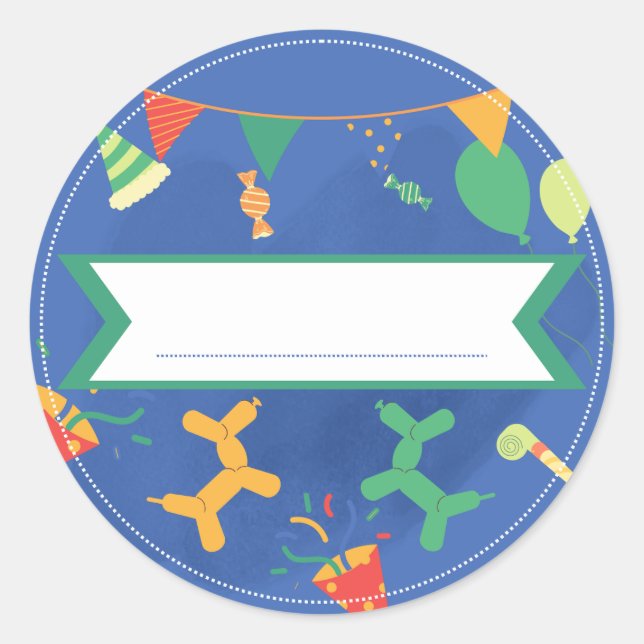 First Name Big Birthday Sticker Children 2 - 7 yea (Front)