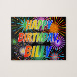 [ Thumbnail: First Name "Billy", Fun "Happy Birthday" Jigsaw Puzzle ]