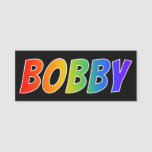 [ Thumbnail: First Name "Bobby": Fun Rainbow Coloring Name Tag ]