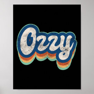First Name Boy Vintage Style 70s 80s Personalized Poster