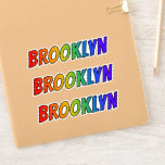 [ Thumbnail: First Name "Brooklyn" W/ Fun Rainbow Coloring Sticker ]