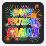 [ Thumbnail: First Name "Camila", Fun "Happy Birthday" Sticker ]