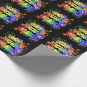 First Name "CAMILA", Fun "HAPPY BIRTHDAY" Wrapping Paper