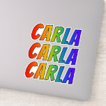[ Thumbnail: First Name "Carla" W/ Fun Rainbow Coloring Sticker ]
