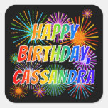 [ Thumbnail: First Name "Cassandra", Fun "Happy Birthday" Sticker ]