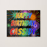 [ Thumbnail: First Name "Cassidy", Fun "Happy Birthday" Jigsaw Puzzle ]