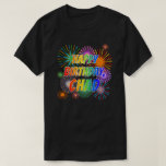 [ Thumbnail: First Name "Chad", Fun "Happy Birthday" T-Shirt ]