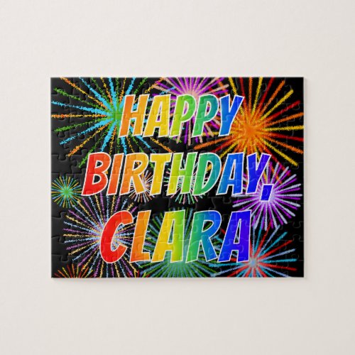 First Name CLARA Fun HAPPY BIRTHDAY Jigsaw Puzzle