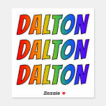 [ Thumbnail: First Name "Dalton" W/ Fun Rainbow Coloring Sticker ]