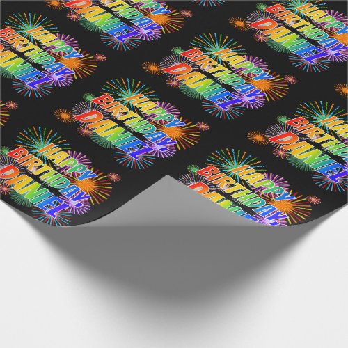 First Name DANIEL Fun HAPPY BIRTHDAY Wrapping Paper