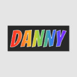 [ Thumbnail: First Name "Danny": Fun Rainbow Coloring Name Tag ]