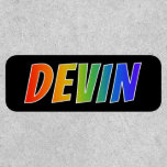 [ Thumbnail: First Name "Devin" ~ Fun Rainbow Coloring ]