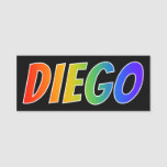 [ Thumbnail: First Name "Diego": Fun Rainbow Coloring Name Tag ]