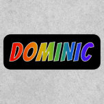 [ Thumbnail: First Name "Dominic" ~ Fun Rainbow Coloring ]