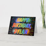 [ Thumbnail: First Name "Dylan" Fun "Happy Birthday" Card ]
