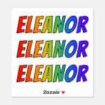 [ Thumbnail: First Name "Eleanor" W/ Fun Rainbow Coloring Sticker ]