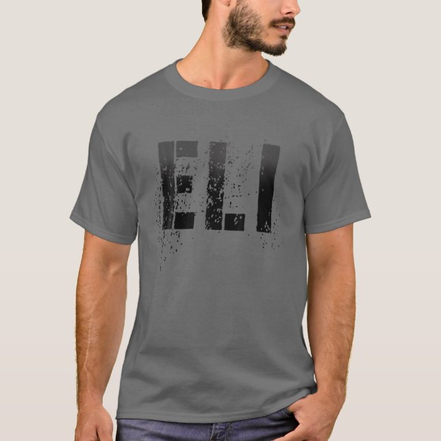 First Name ELI Boy Military Personalized Birthday T-Shirt (Front)