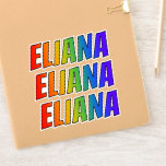 [ Thumbnail: First Name "Eliana" W/ Fun Rainbow Coloring Sticker ]
