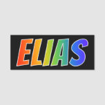 [ Thumbnail: First Name "Elias": Fun Rainbow Coloring Name Tag ]