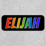 [ Thumbnail: First Name "Elijah" ~ Fun Rainbow Coloring ]