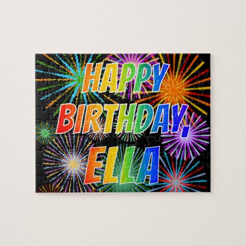First Name ELLA Fun HAPPY BIRTHDAY Jigsaw Puzzle