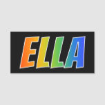 [ Thumbnail: First Name "Ella": Fun Rainbow Coloring Name Tag ]