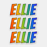 [ Thumbnail: First Name "Ellie" W/ Fun Rainbow Coloring Sticker ]
