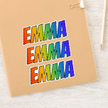 [ Thumbnail: First Name "Emma" W/ Fun Rainbow Coloring Sticker ]