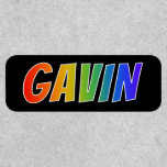 [ Thumbnail: First Name "Gavin" ~ Fun Rainbow Coloring ]