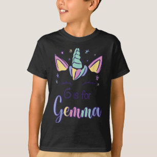 First Name Gemma D G Is For Gemma  T-Shirt