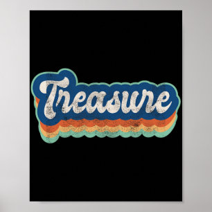 First Name Girl Vintage Style 70s 80s Personalized Poster