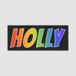 [ Thumbnail: First Name "Holly": Fun Rainbow Coloring Name Tag ]
