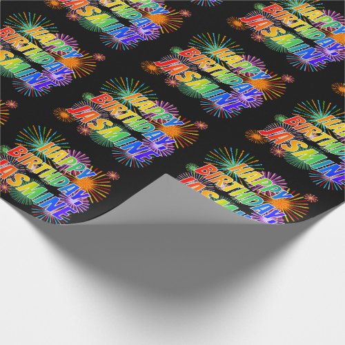 First Name JASMINE Fun HAPPY BIRTHDAY Wrapping Paper