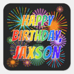 [ Thumbnail: First Name "Jaxson", Fun "Happy Birthday" Sticker ]