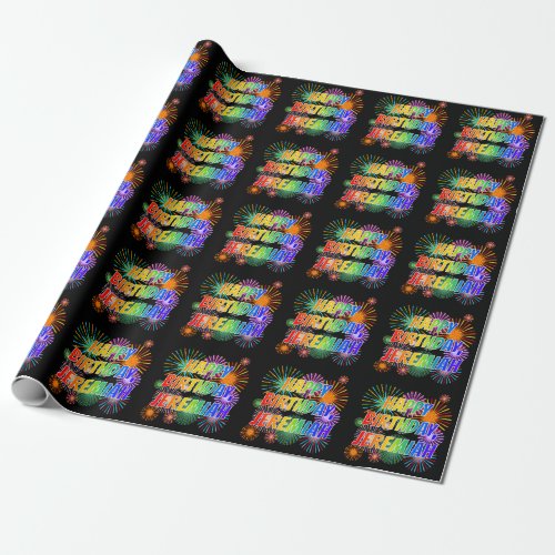 First Name JEREMIAH Fun HAPPY BIRTHDAY Wrapping Paper