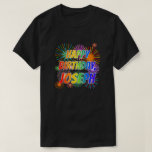 [ Thumbnail: First Name "Joseph", Fun "Happy Birthday" T-Shirt ]