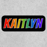 [ Thumbnail: First Name "Kaitlyn" ~ Fun Rainbow Coloring ]