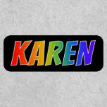 [ Thumbnail: First Name "Karen" ~ Fun Rainbow Coloring ]