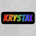 [ Thumbnail: First Name "Krystal" ~ Fun Rainbow Coloring ]