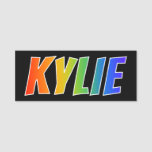 [ Thumbnail: First Name "Kylie": Fun Rainbow Coloring Name Tag ]