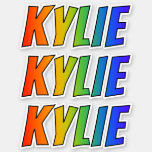 [ Thumbnail: First Name "Kylie" W/ Fun Rainbow Coloring Sticker ]