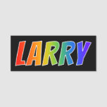 [ Thumbnail: First Name "Larry": Fun Rainbow Coloring Name Tag ]